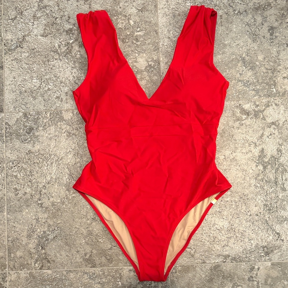 Red One-Piece Swimsuit